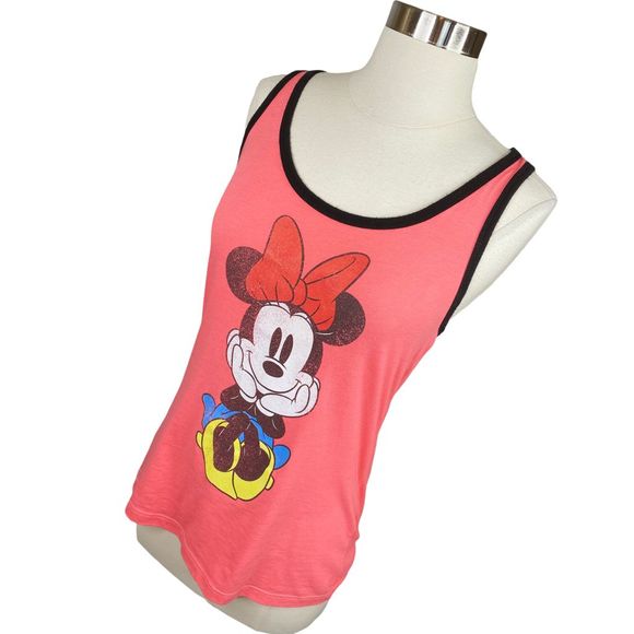 Disney Minnie Mouse Coral Tank Top - Size Medium - Picture 3 of 6